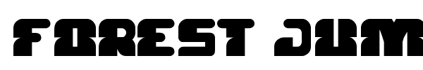 Forest Jump font preview